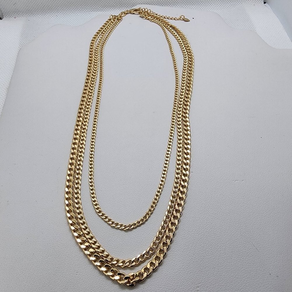 Brand New Brazilian 18k Gold Filled 3 Necklaces